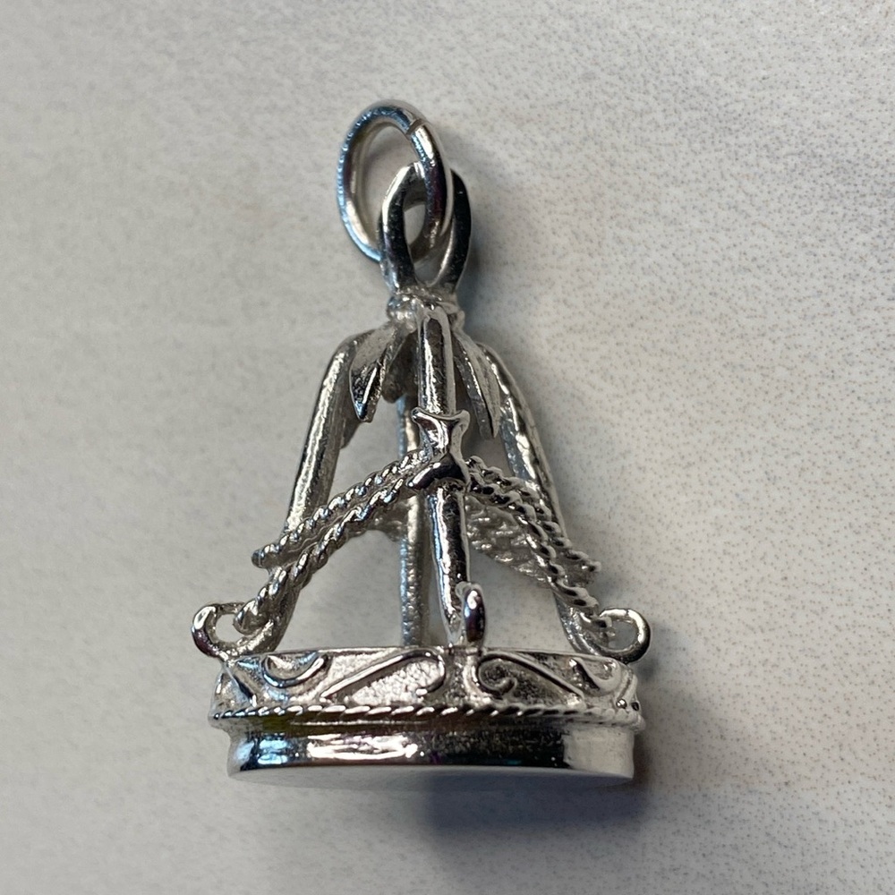Watch fob unengraved brand new sterling silver‎ 925
